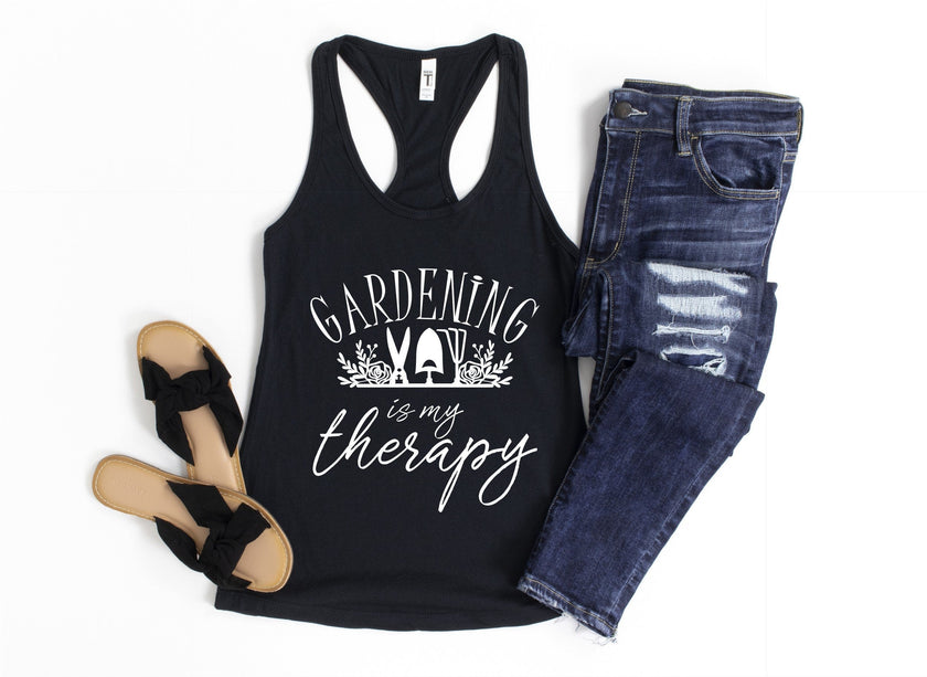 Gardening Is My Therapy Tank Top