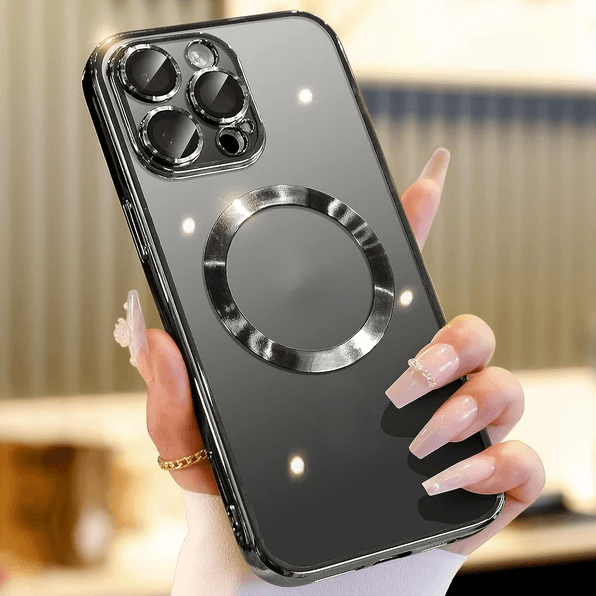 MagSafe iPhone Case with Camera Lens Cover TPU Shockproof Slim Fit iPhone 11 12 13 14 Pro Max