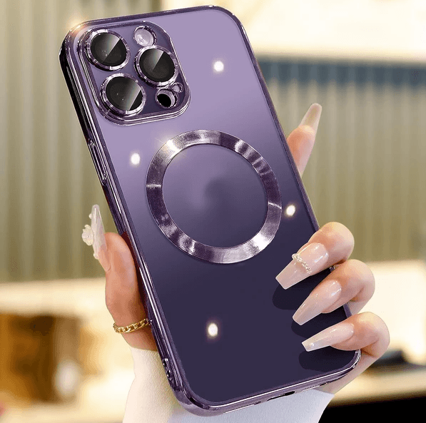 MagSafe iPhone Case with Camera Lens Cover TPU Shockproof Slim Fit iPhone 11 12 13 14 Pro Max