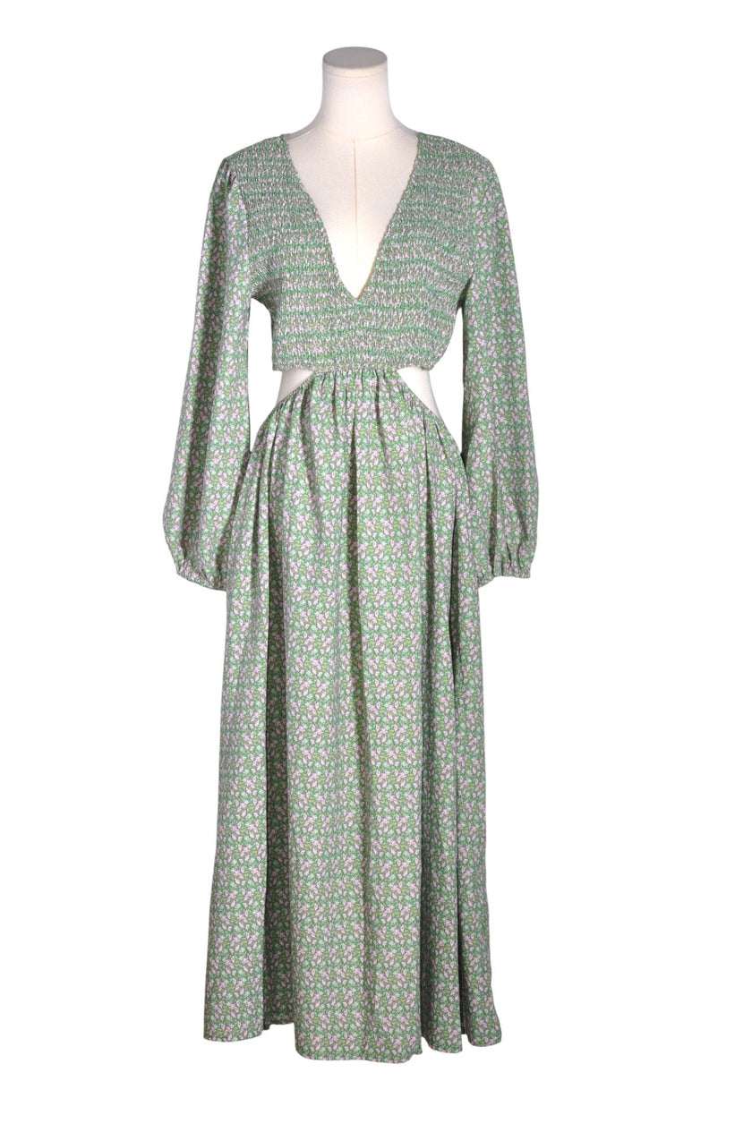 ENTRO Women Maxi Dresses Regular fit in Green - L