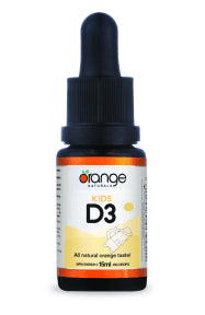 Orange Naturals - D3 Drops 400IU (Kids), Orange MCT (15ml)