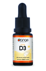 Orange Naturals - D3 Drops 400IU (Kids), Orange MCT (15ml)