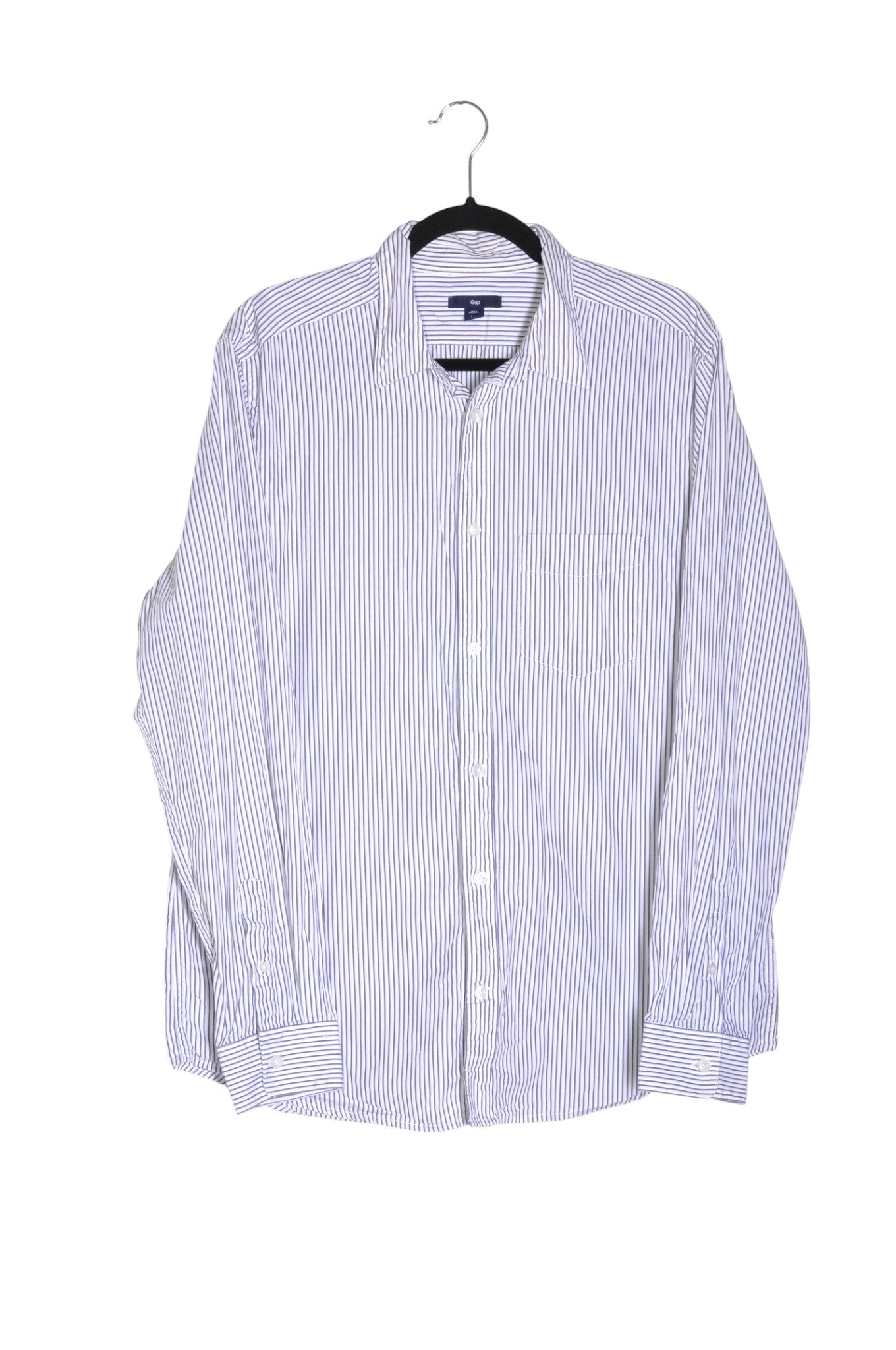 GAP Men Button Down Tops Regular fit in Blue - L