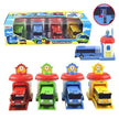 Toy pull back bus
