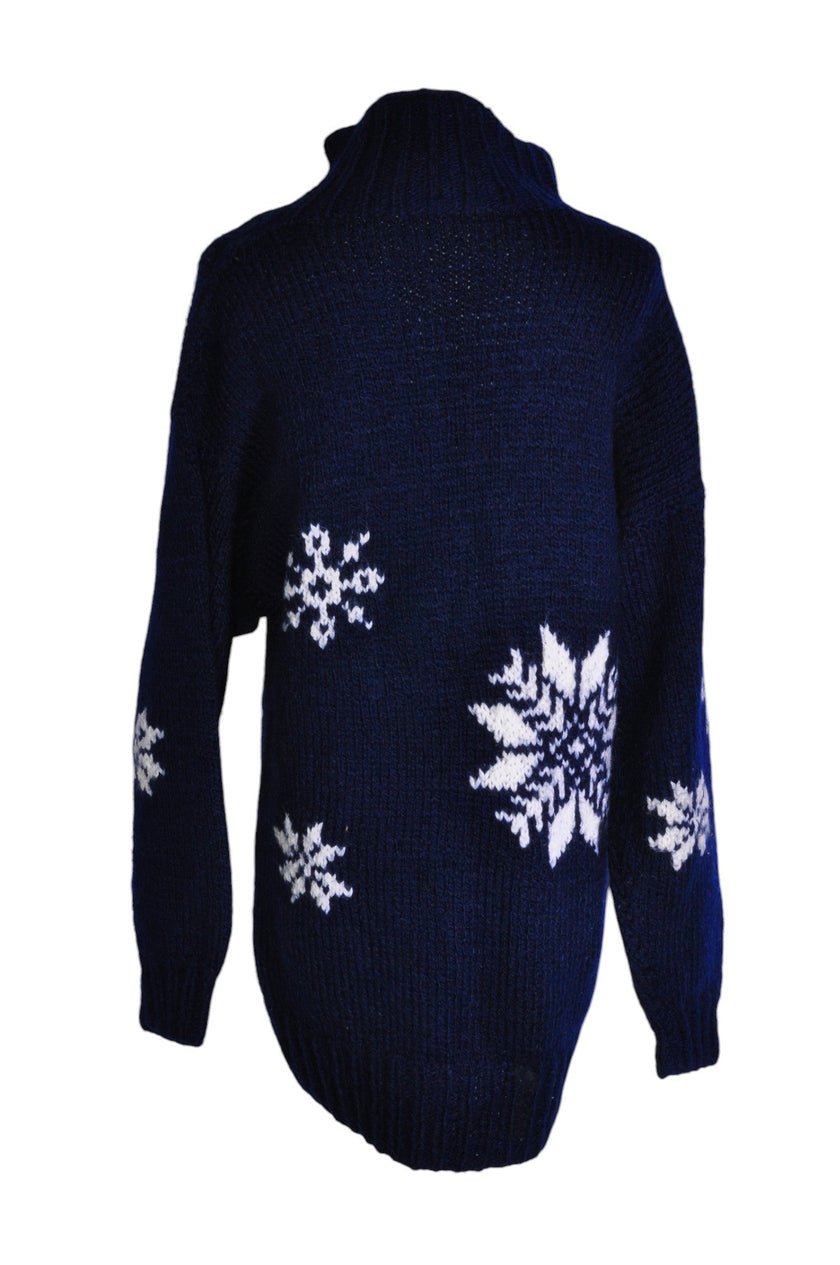 UNBRANDED Women Sweaters Regular fit in Blue - L