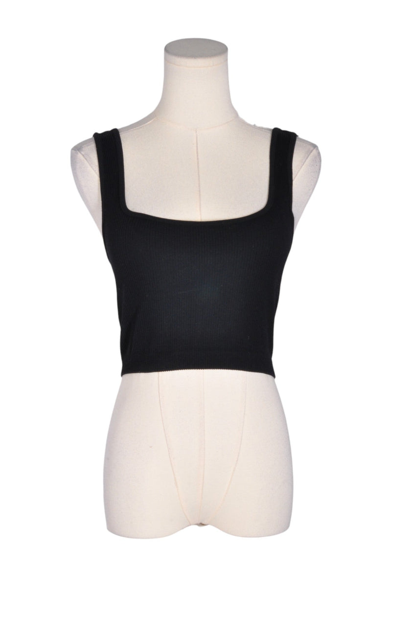 ZARA Women Crop Tops Regular fit in Black - L