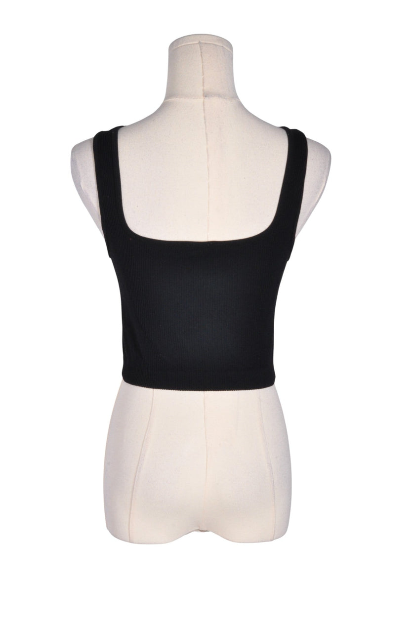ZARA Women Crop Tops Regular fit in Black - L