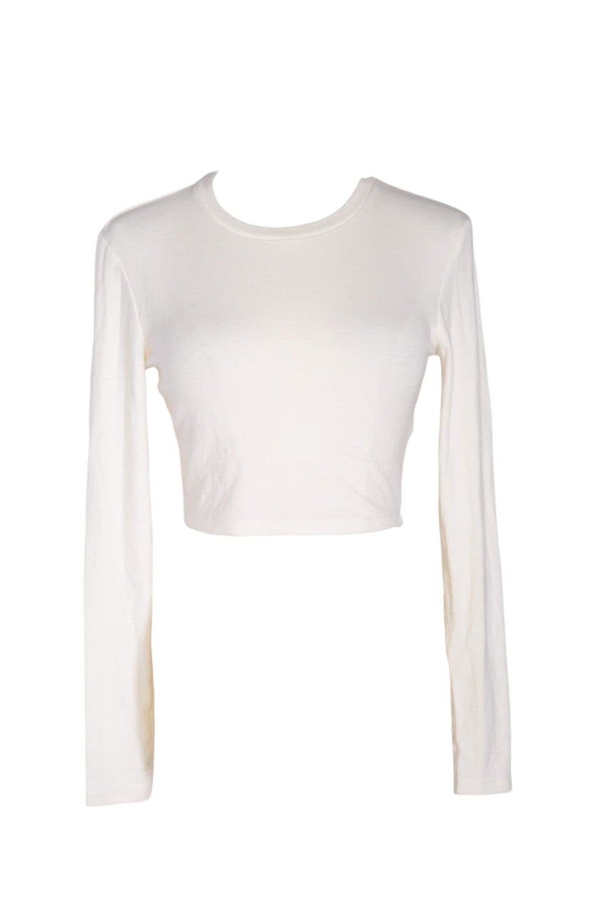 ZARA Women Crop Tops Regular fit in White - M