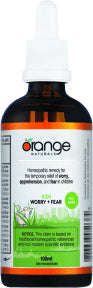 Orange Naturals - Worry+Fear (Kids) Homeopathic (100ml)