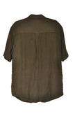SIMONS Men Button Down Tops Regular fit in Green - L