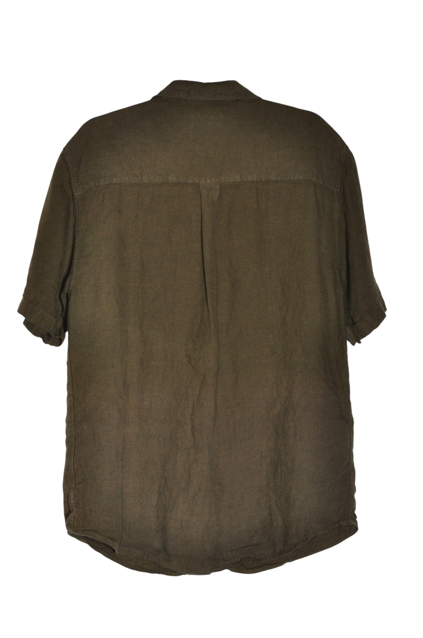 SIMONS Men Button Down Tops Regular fit in Green - L