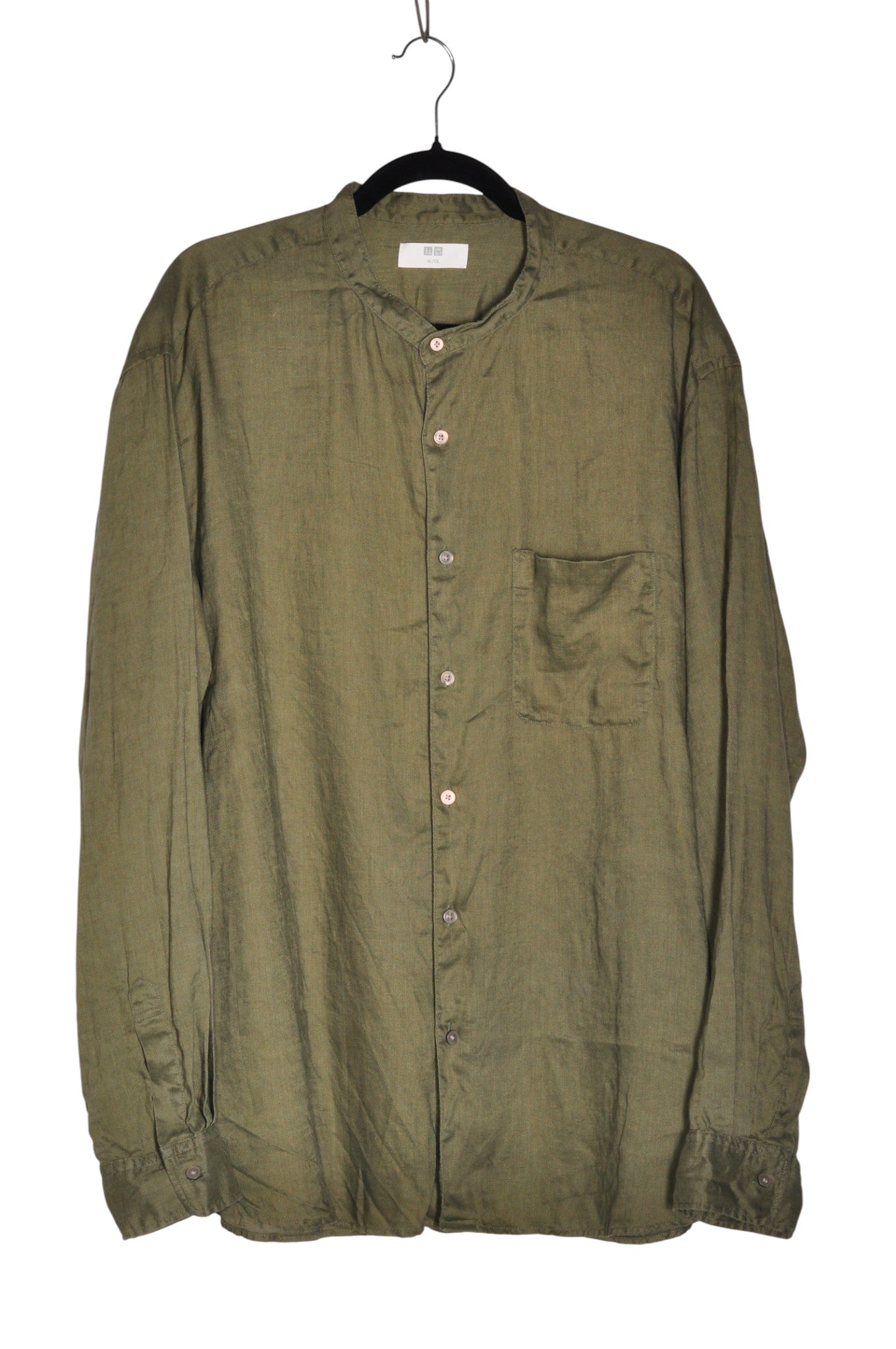 UNIQLO Men Button Down Tops Regular fit in Green - XL