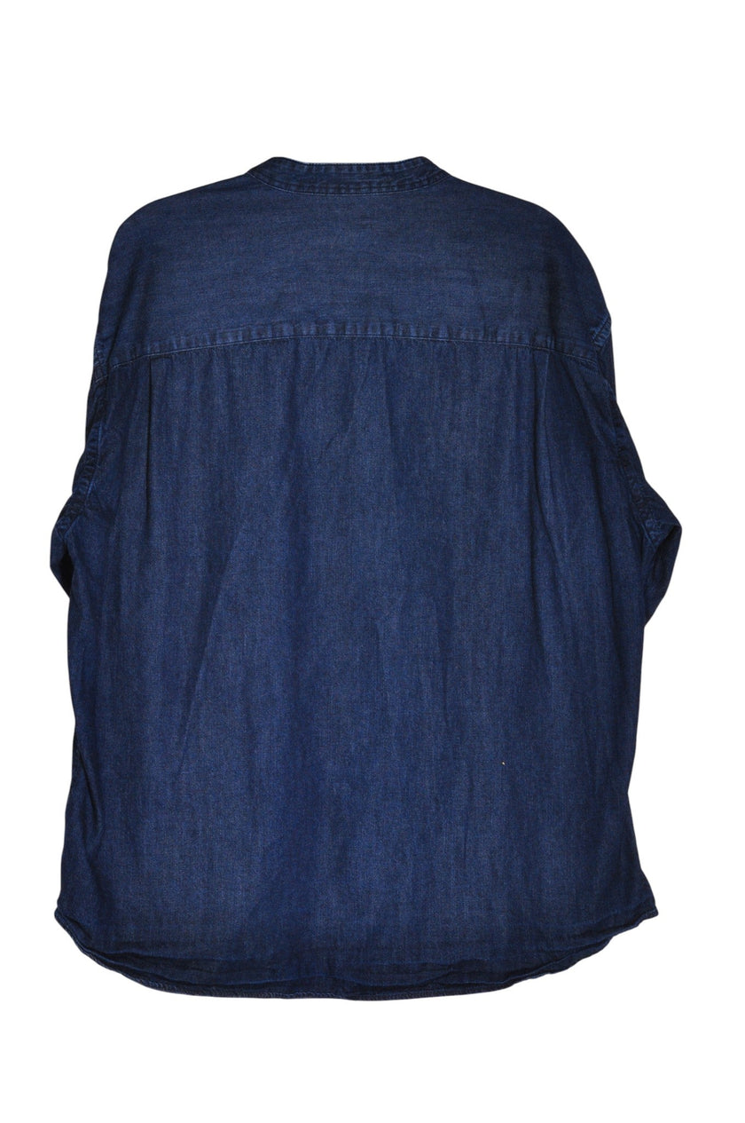 UNIQLO Men Denim Tops Regular fit in Blue - XL