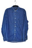 UNIQLO Men Denim Tops Regular fit in Blue - XL
