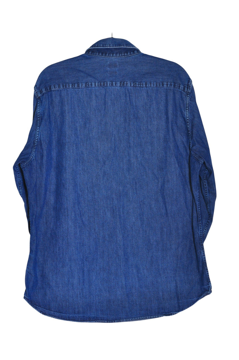 UNIQLO Men Denim Tops Regular fit in Blue - XL