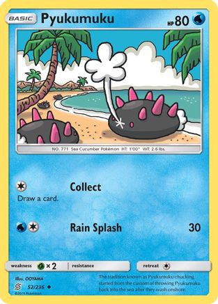 Pyukumuku 52/236 - SM  Unified Minds Reverse Holofoil