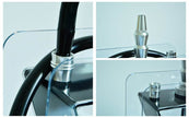 Acrylic triangle pot hookah set