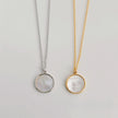Anna Mother of Pearl Disc Necklace