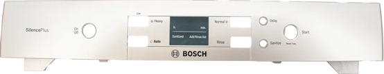 Bosch Dishwasher Facia Panel Part 00770780 - Silver