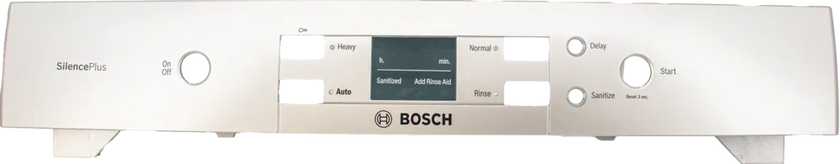 Bosch Dishwasher Facia Panel Part 00770780 - Silver