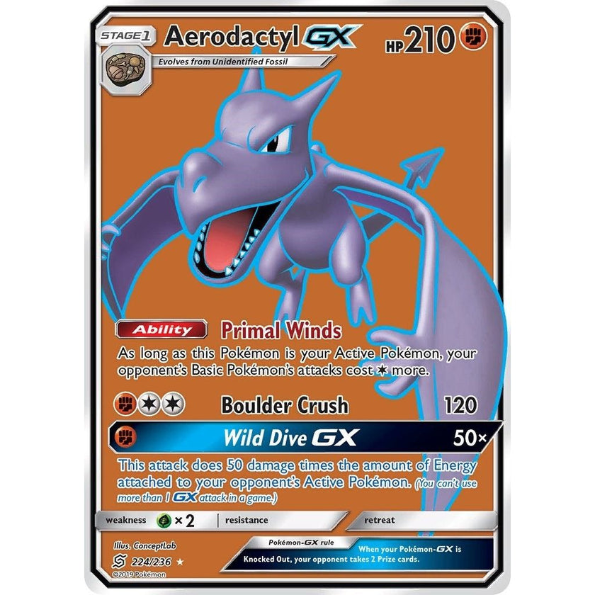 Aerodactyl GX (Full Art) (224/236) (SM11)