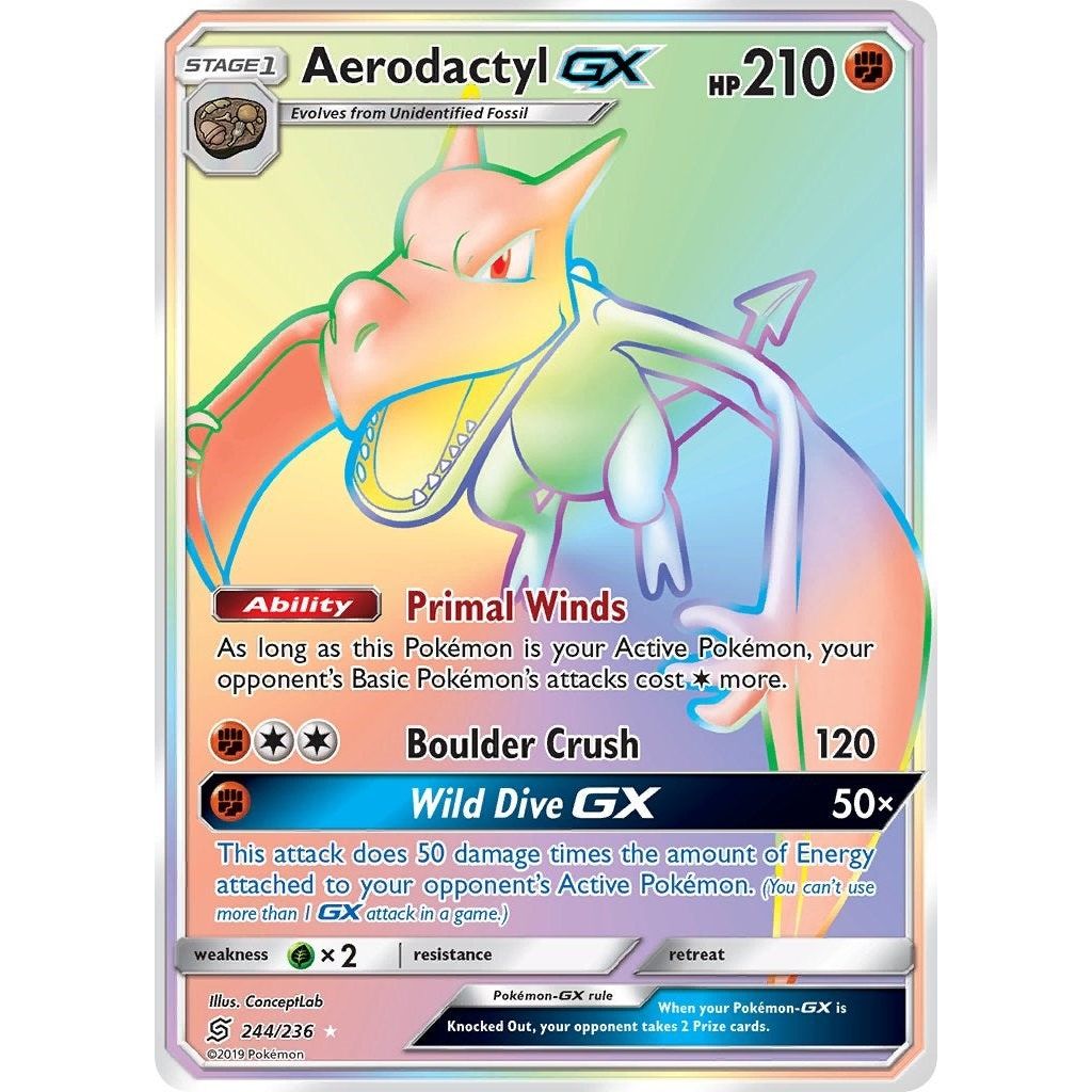 Aerodactyl GX (Secret) (244/236) (SM11)