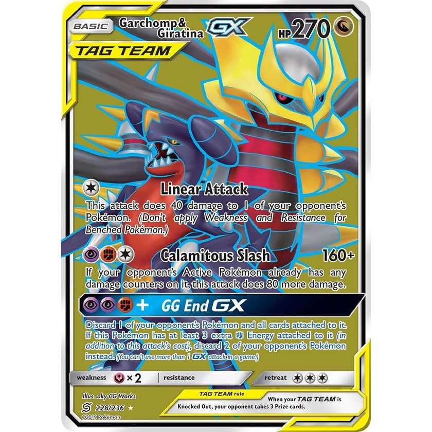 Garchomp & Giratina GX (Full Art) (228/236) (SM11)