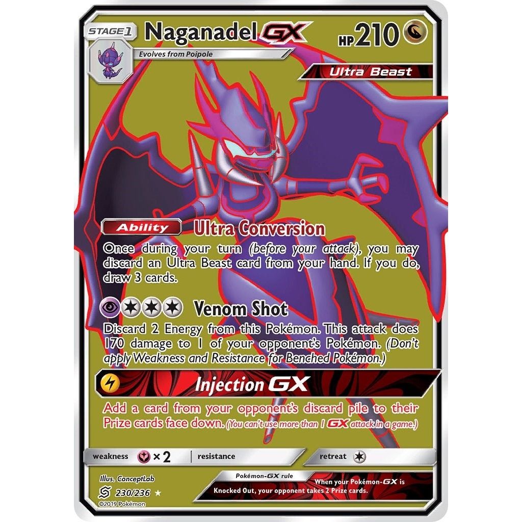 Naganadel GX (Full Art) (230/236) (SM11)