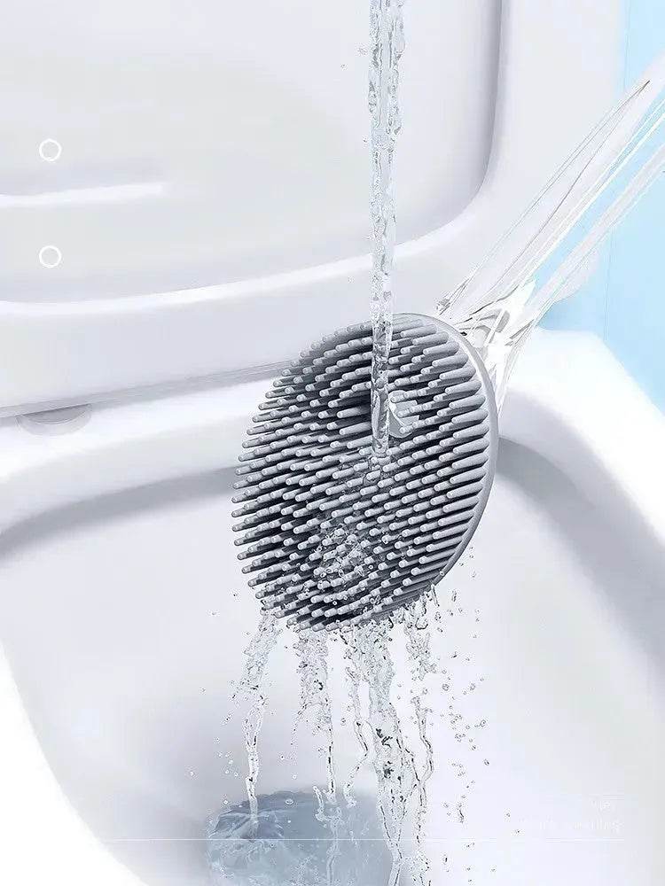 Household Sturdy Bristle strong  silicone Toilet brush