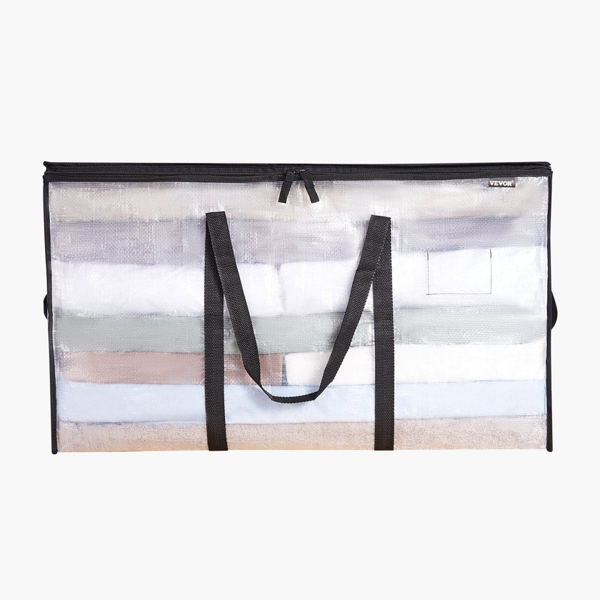90L Blanket and Comforter Storage Bags, 6-Pack, Foldable, Reinforced Handles, Closet Organiser
