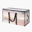 90L Blanket and Comforter Storage Bags, 6-Pack, Foldable, Reinforced Handles, Closet Organiser