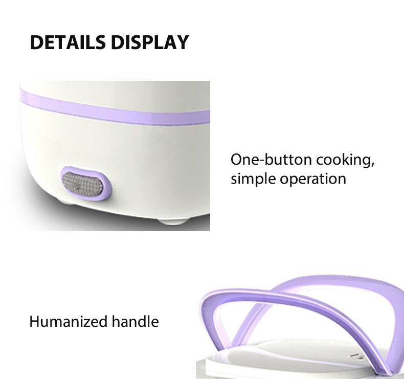 Multi-Function Electric Cooking Lunch Box – Portable & Heated