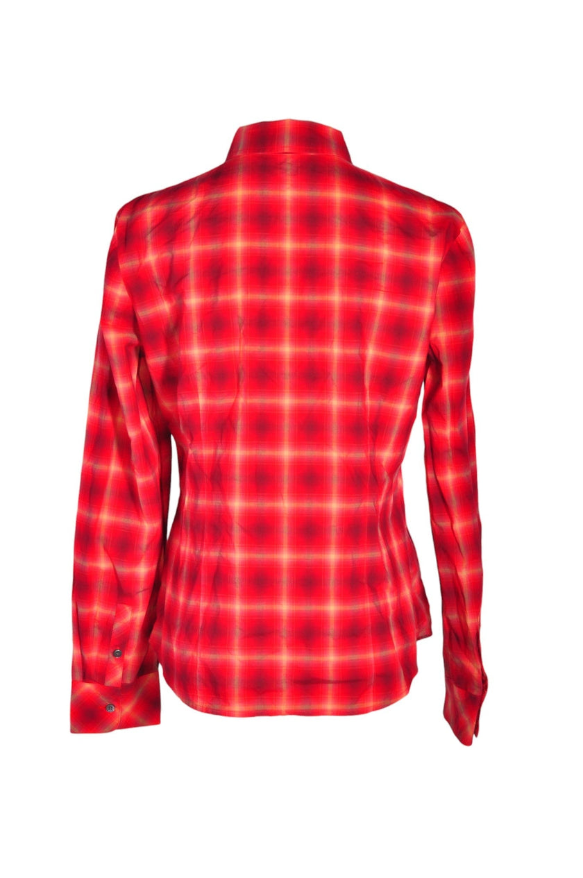 TALBOTS Women Button Down Tops Regular fit in Red - 6