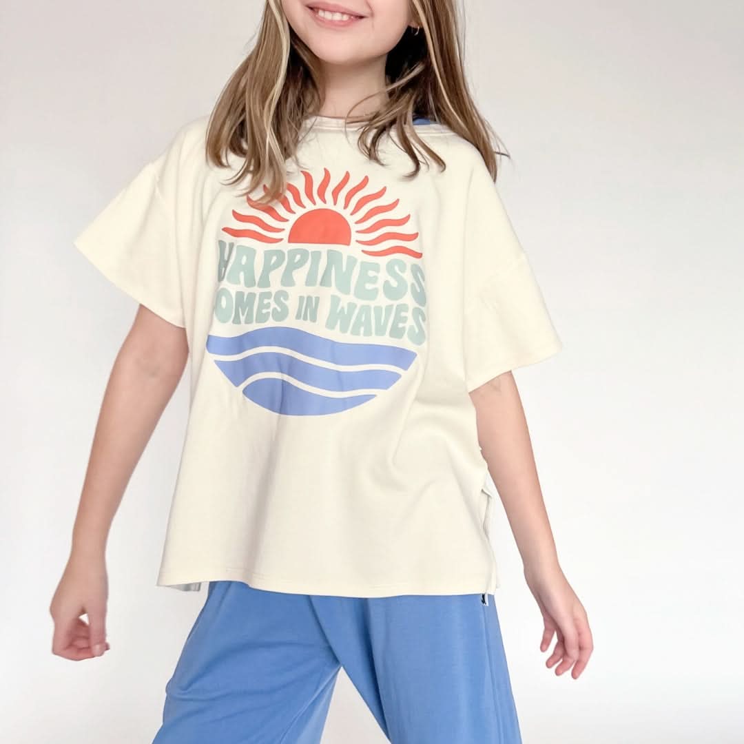 Youth Bamboo Graphic Oversized T-Shirt | 