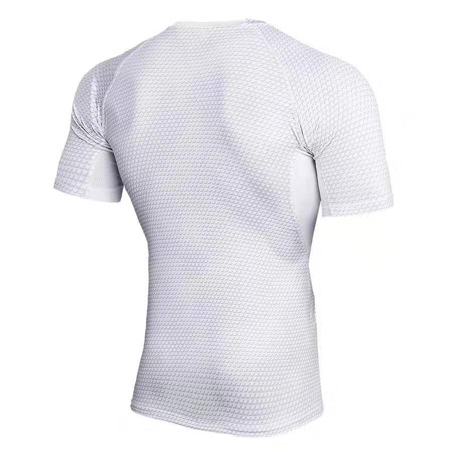 Men’s Gym Compression Shirt – Short Sleeve Workout Training & MMA BJJ Rash Guard