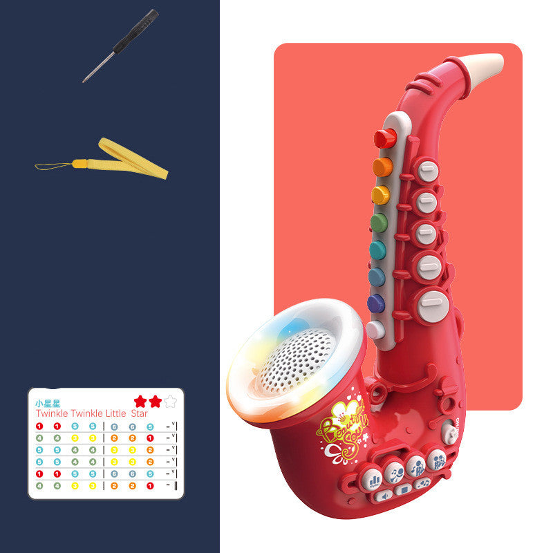 Kids Electric Saxophone Trumpet Clarinet Music Toy Set – Early Education Instrument