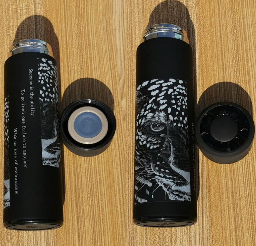 Insulated Thermos Cup with Tea Strainer – 304 Stainless Steel Vacuum Flask | 350ml & 500ml