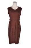 UNBRANDED Women Fit & Flare Dresses Regular fit in Brown - M
