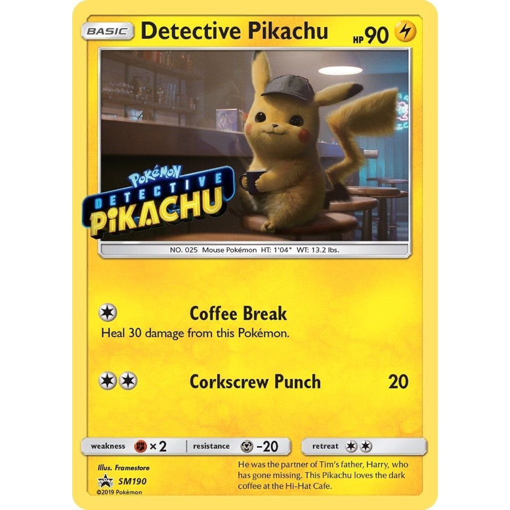 Detective Pikachu - SM190 (Stamped) (SM190) (SMP)