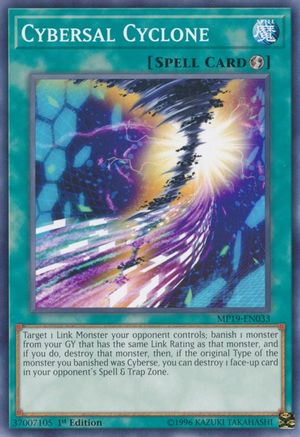 Cybersal Cyclone (MP19-EN033) - 2019 Gold Sarcophagus Tin Mega Pack 1st Edition