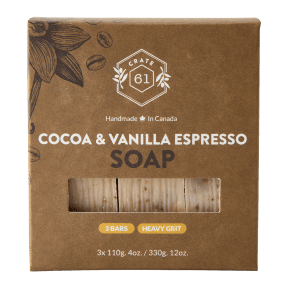 Crate 61 Organics - Cocoa Vanilla Espresso Bar Soap (3pk)