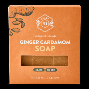 Crate 61 Organics - Ginger Cardamom Bar Soap (3pk)