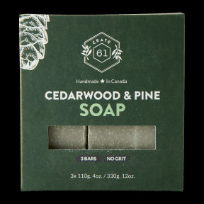 Crate 61 Organics - Cedarwood & Pine Bar Soap (3pk)