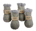Dog Winter Snow Boots – Waterproof Non-Slip PU Paw Shoes for Small & Medium Dogs (10 Colours, Sizes 1–5 & S–XXL)