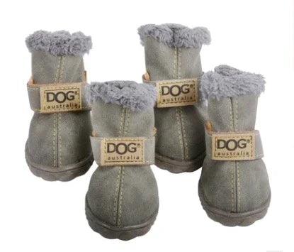 Dog Winter Snow Boots – Waterproof Non-Slip PU Paw Shoes for Small & Medium Dogs (10 Colours, Sizes 1–5 & S–XXL)