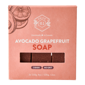 Crate 61 Organics - Avocado Grapefruit Bar Soap (3pk)