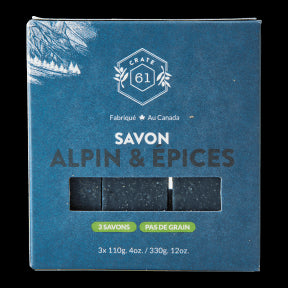 Crate 61 Organics - Alpine & Spice Soap Bar (3pk)