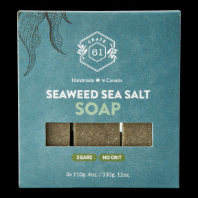 Crate 61 Organics - Seaweed and Sea Salt Bar Soap (3pk)