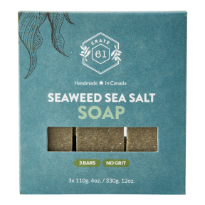 Crate 61 Organics - Seaweed and Sea Salt Bar Soap (3pk)