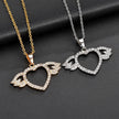 Women Fashion Angel love pendant Necklace Gold Silver